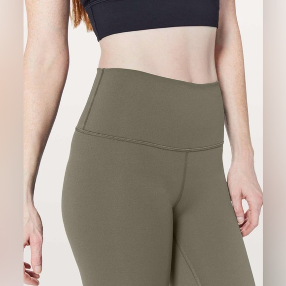 Lululemon Wunder Under Hi-Rise Tight 28” Dark Olive Full-On Luxtreme Size 6 - Picture 4 of 8